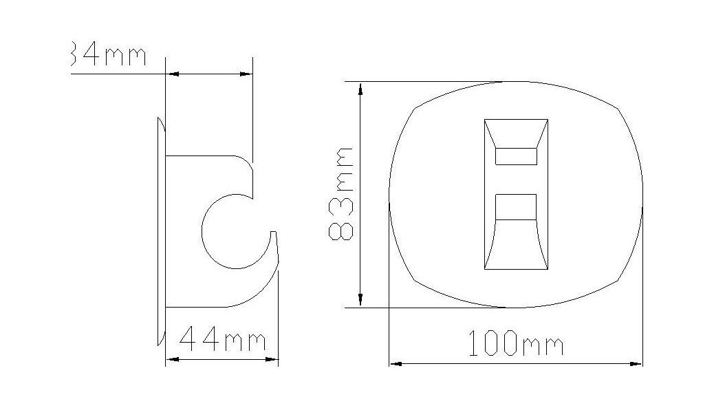 картинка Держатель весла тип a, черный, 2 шт