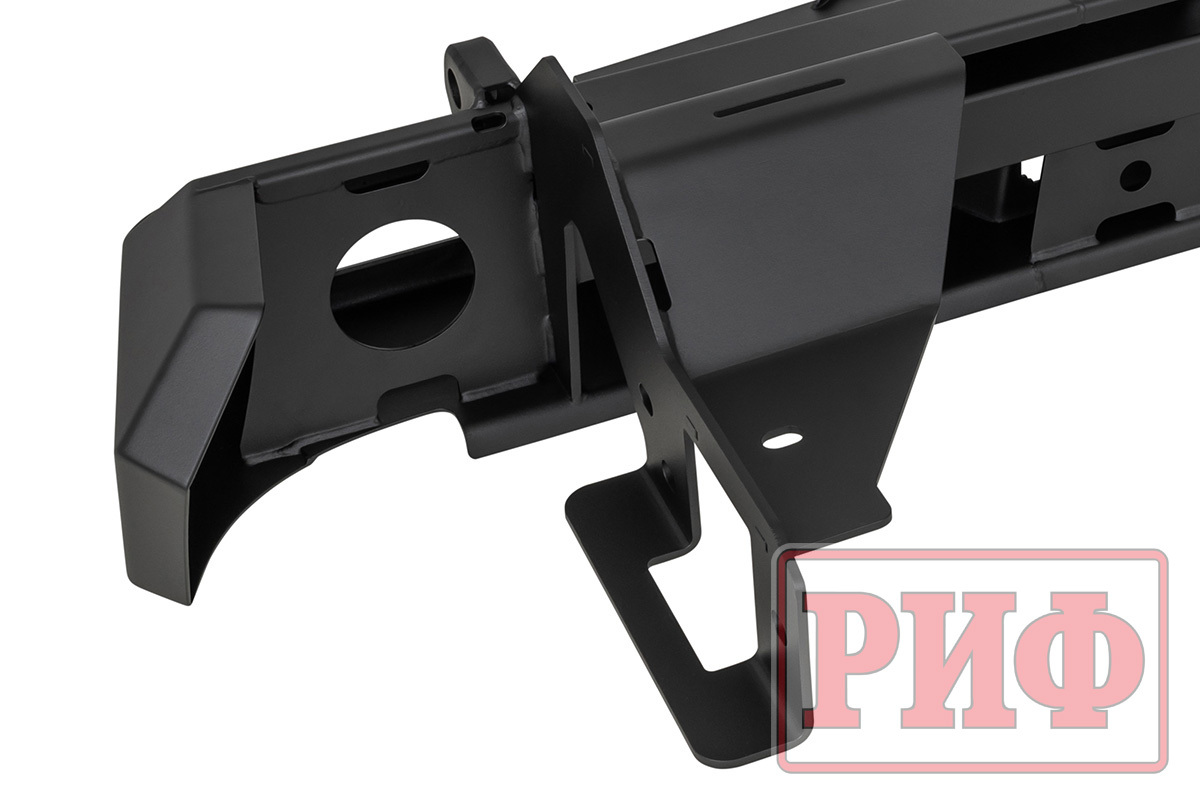 картинка Бампер задний Changan Hunter Plus с квадратом и фонарями РИФ силовой