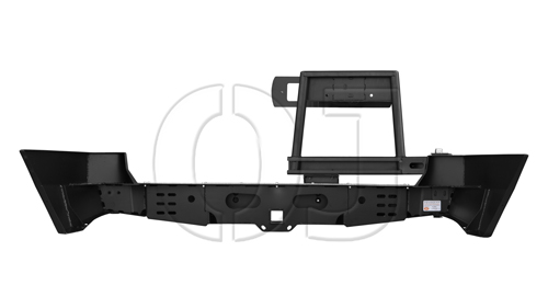 картинка Бампер задний SsangYong Kyron 2007 опция 03.193.02 OJ