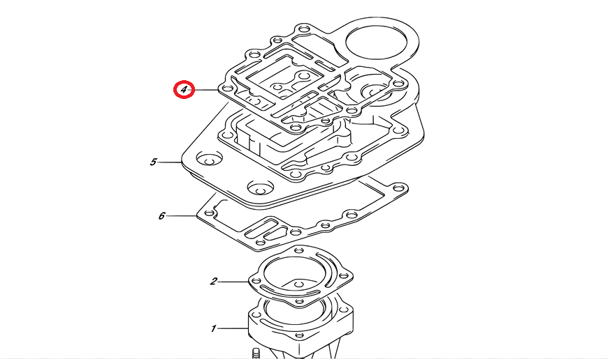 картинка Прокладка под блок Suzuki DT9.9-15 (11433-93911) (Osaka)