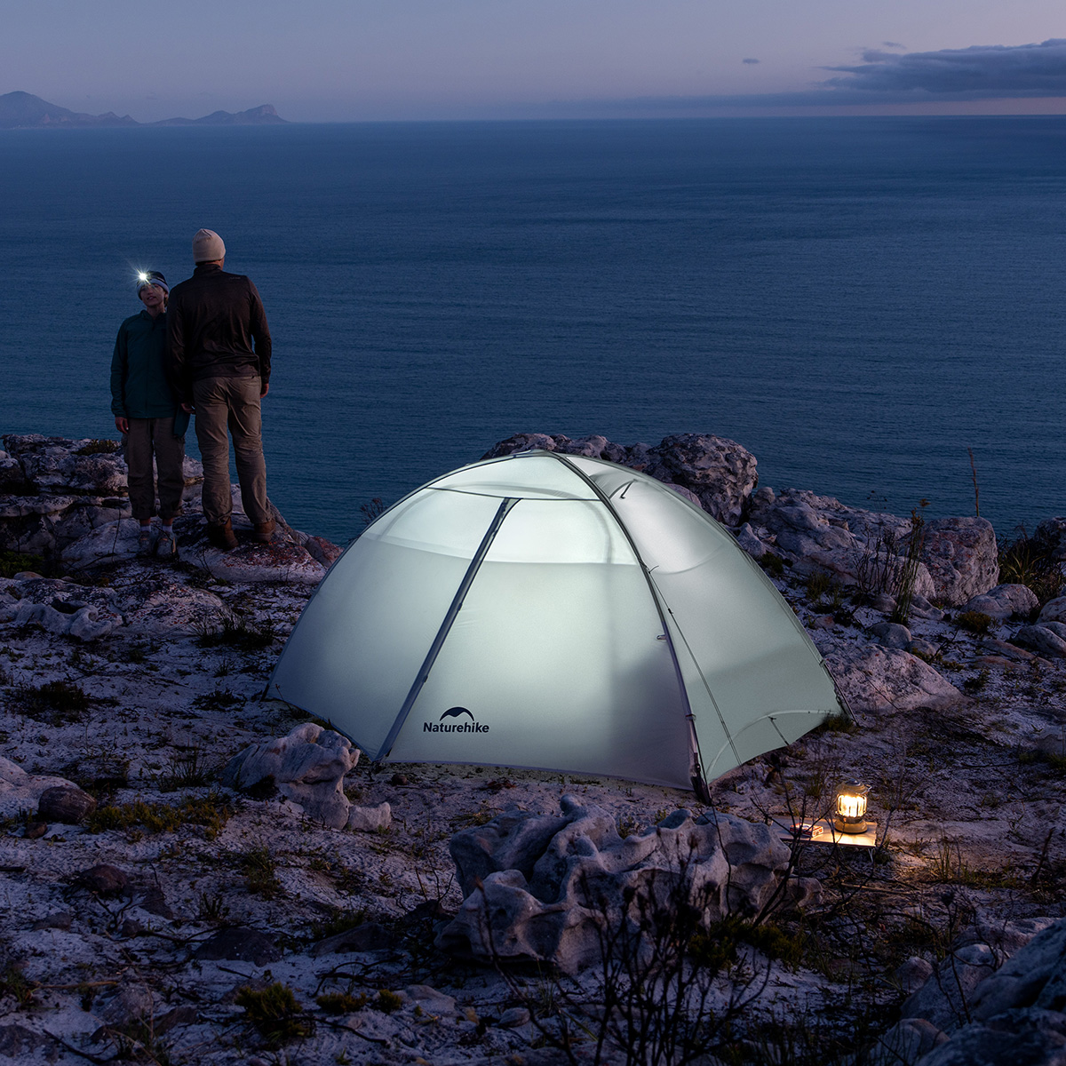 Палатка Naturehike Jiling UL 1-местная, алюминиевый каркас, сверхлегкая, серая
