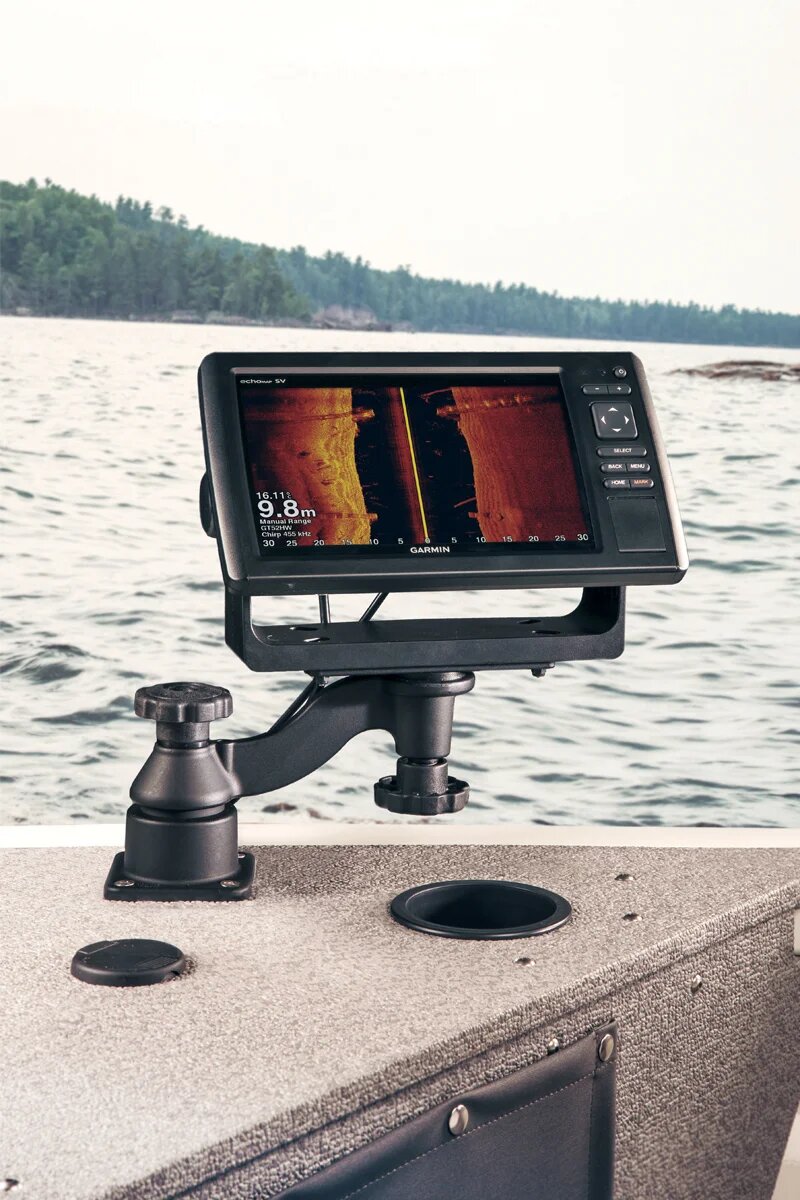 картинка RAM-109HU кронштейн RAM для LOWRANCE, Humminbird, Raymarine, Garmin и др. (MB-35-RAM)
