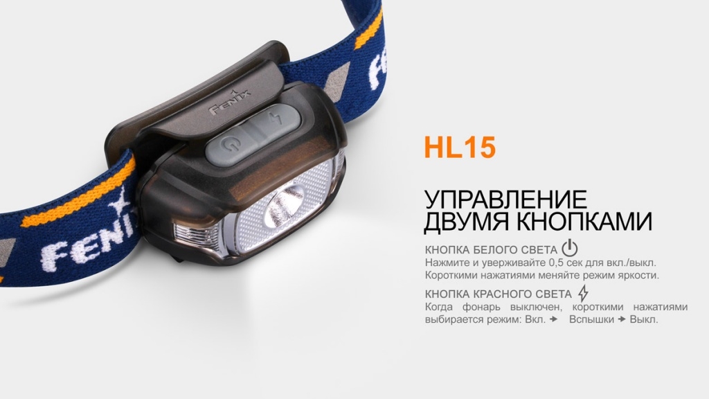 картинка Налобный фонарь Fenix HL15 черный