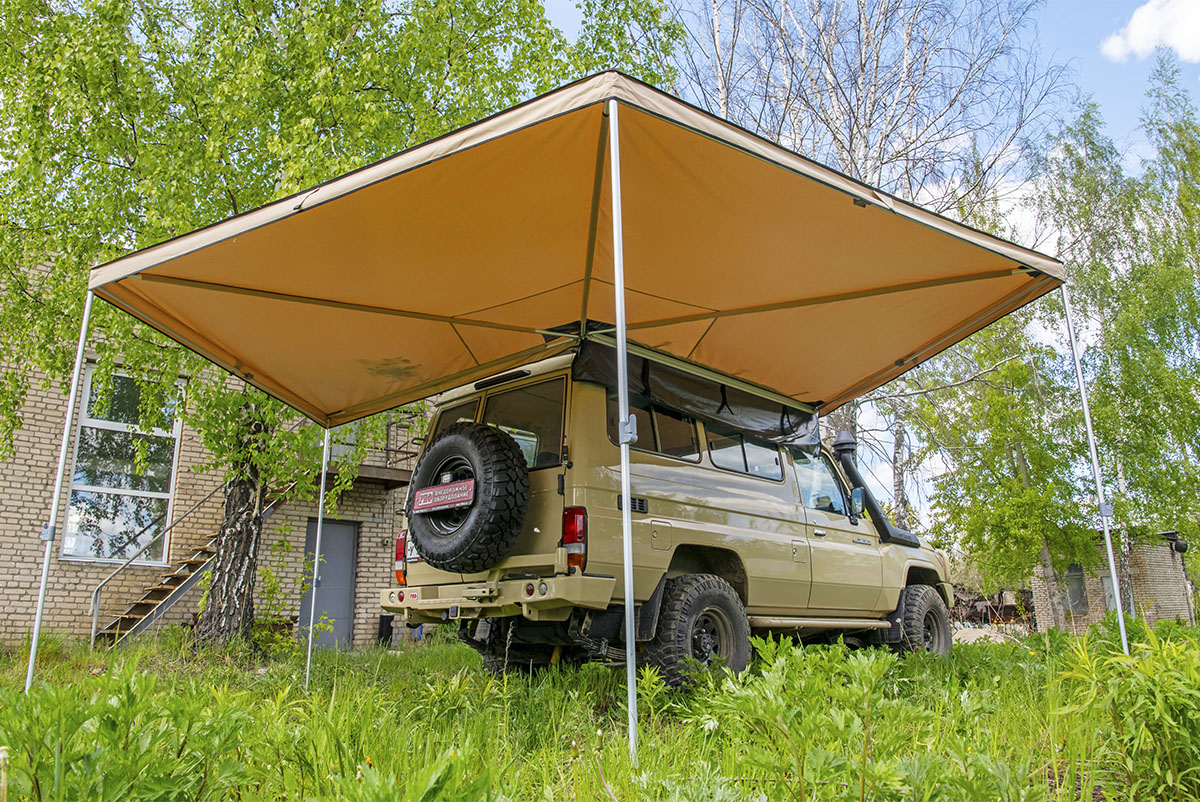 картинка Маркиза автомобильная РИФ веерная 2,5х2,5 м (правая)