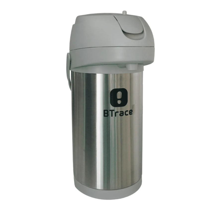 картинка Термос BTrace с пневмонасосом 3500 мл, серебристый