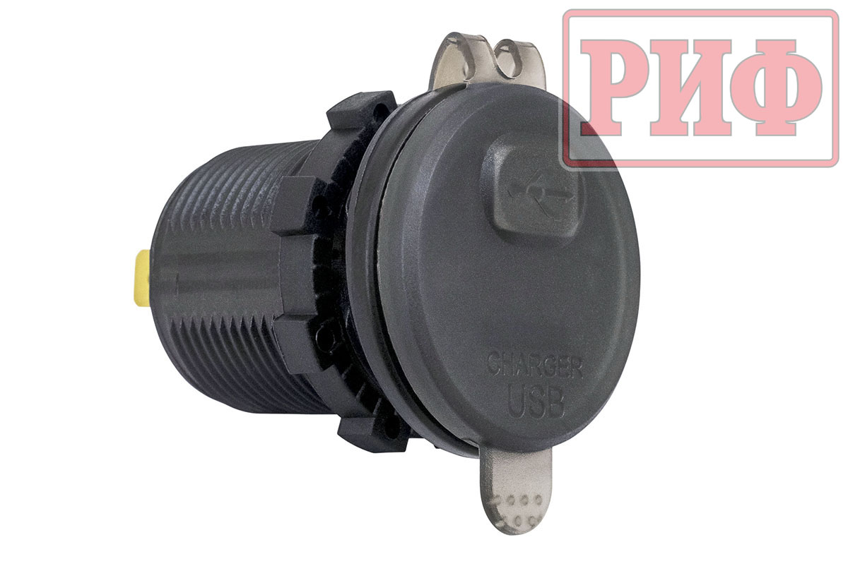 картинка Розетка USB QC 3.0 с вольтметром,  34x37х54