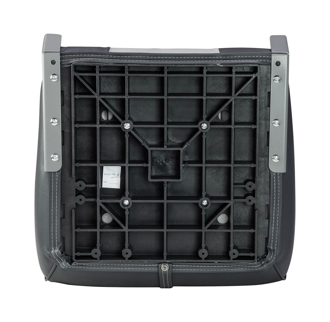 картинка Кресло мягкое складное, обивка винил, цвет темно-серый/серый, Marine Rocket