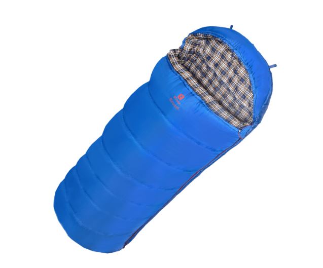 картинка Мешок спальный BTrace Mega (Левый,Серый/Синий), (ТПК: -10°C)