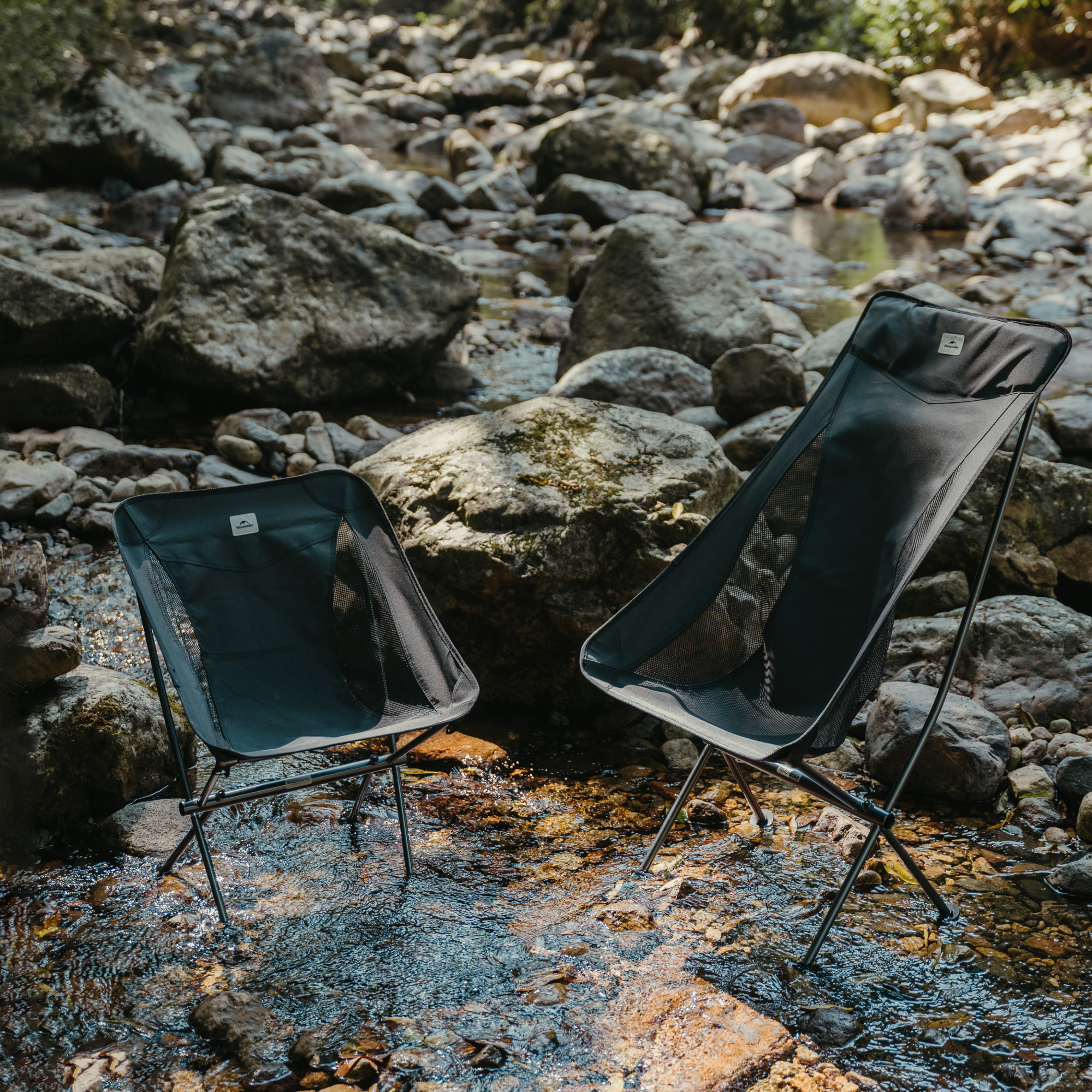 картинка Кресло туристическое Naturehike Stellaluna L04 складное, черное, до 150 кг