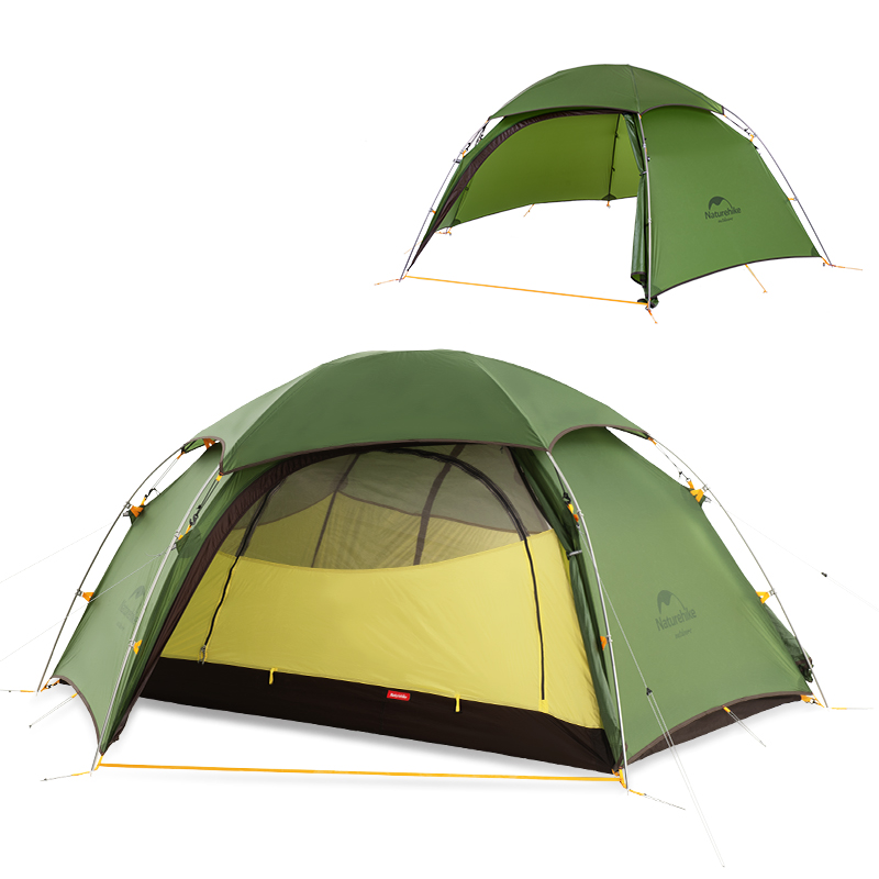 картинка Палатка Naturehike Сloud Peak NH17K240-Y 20D двухместная, зеленая