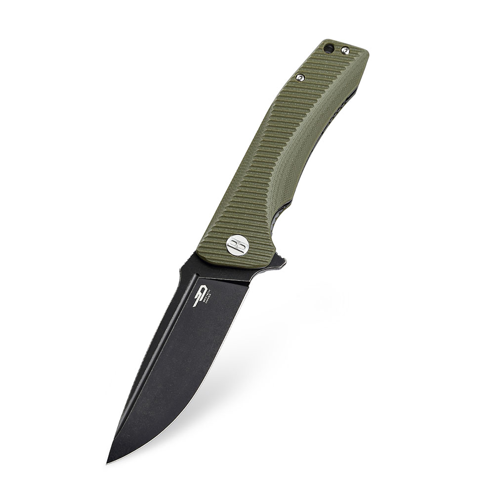 картинка Нож Bestech Mako сталь K110, рукоять G10 зеленая