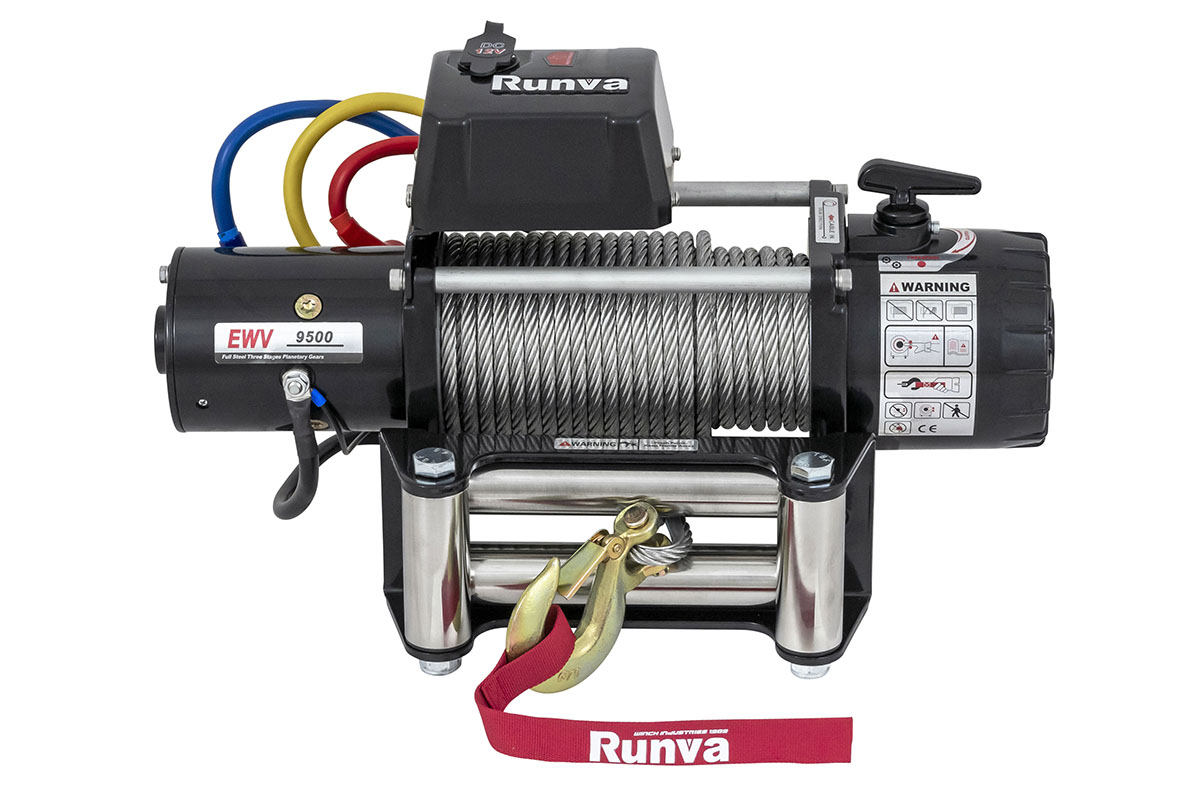 картинка Лебёдка Runva 9500 lbs 4350 кг 12В сталь