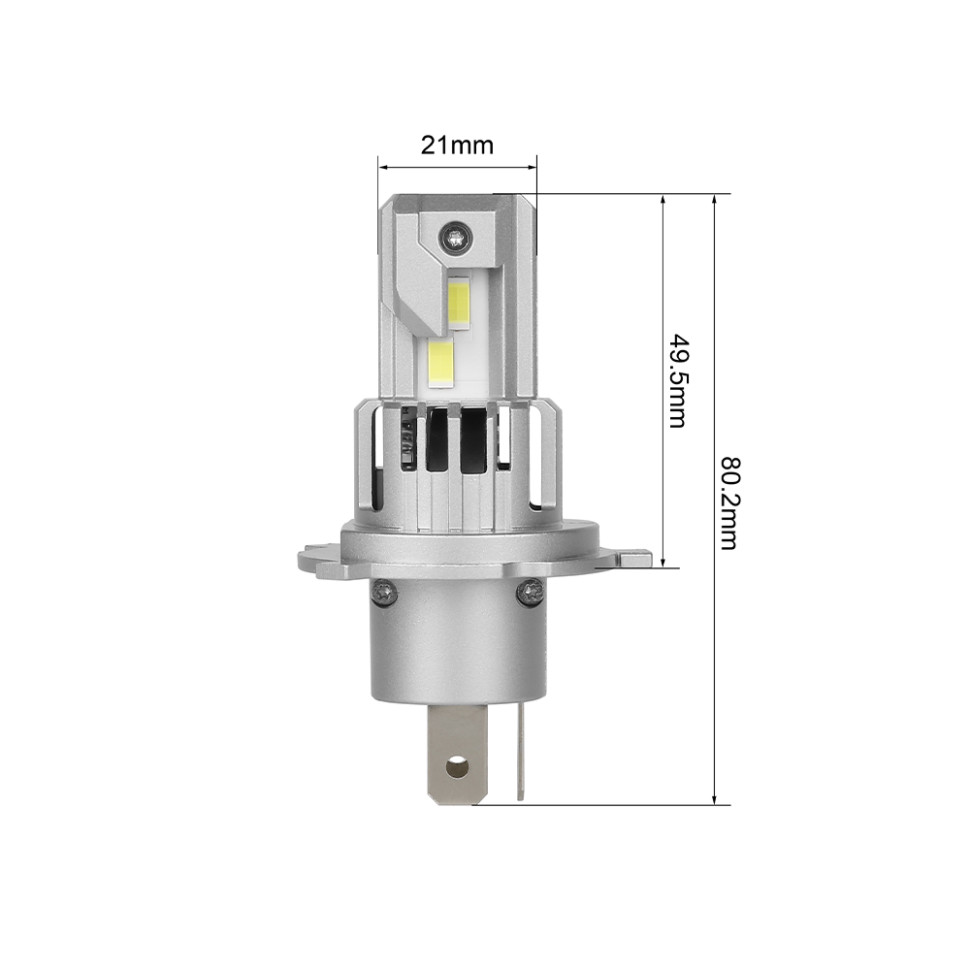 Светодиодные лампы H4 Optima LED QVANT 2.0, 12V, 2 лампы