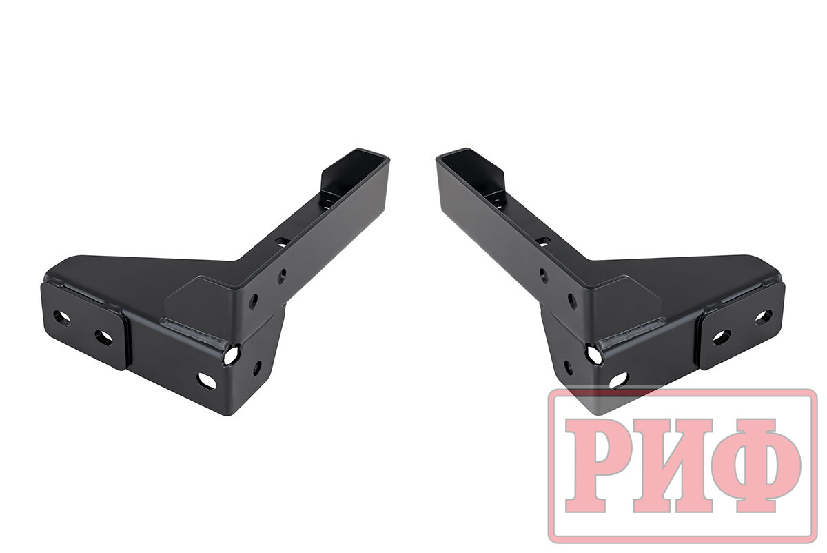 картинка Бампер задний РИФ УАЗ Буханка с фонарями, калиткой, возможностью установки фаркопа, стандарт