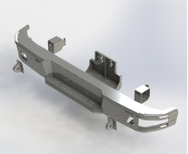 картинка Бампер задний УАЗ Патриот 2016-2018 Полимерное покрытие