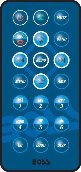 картинка Морская магнитола 1DIN BOSS MR1308UAB