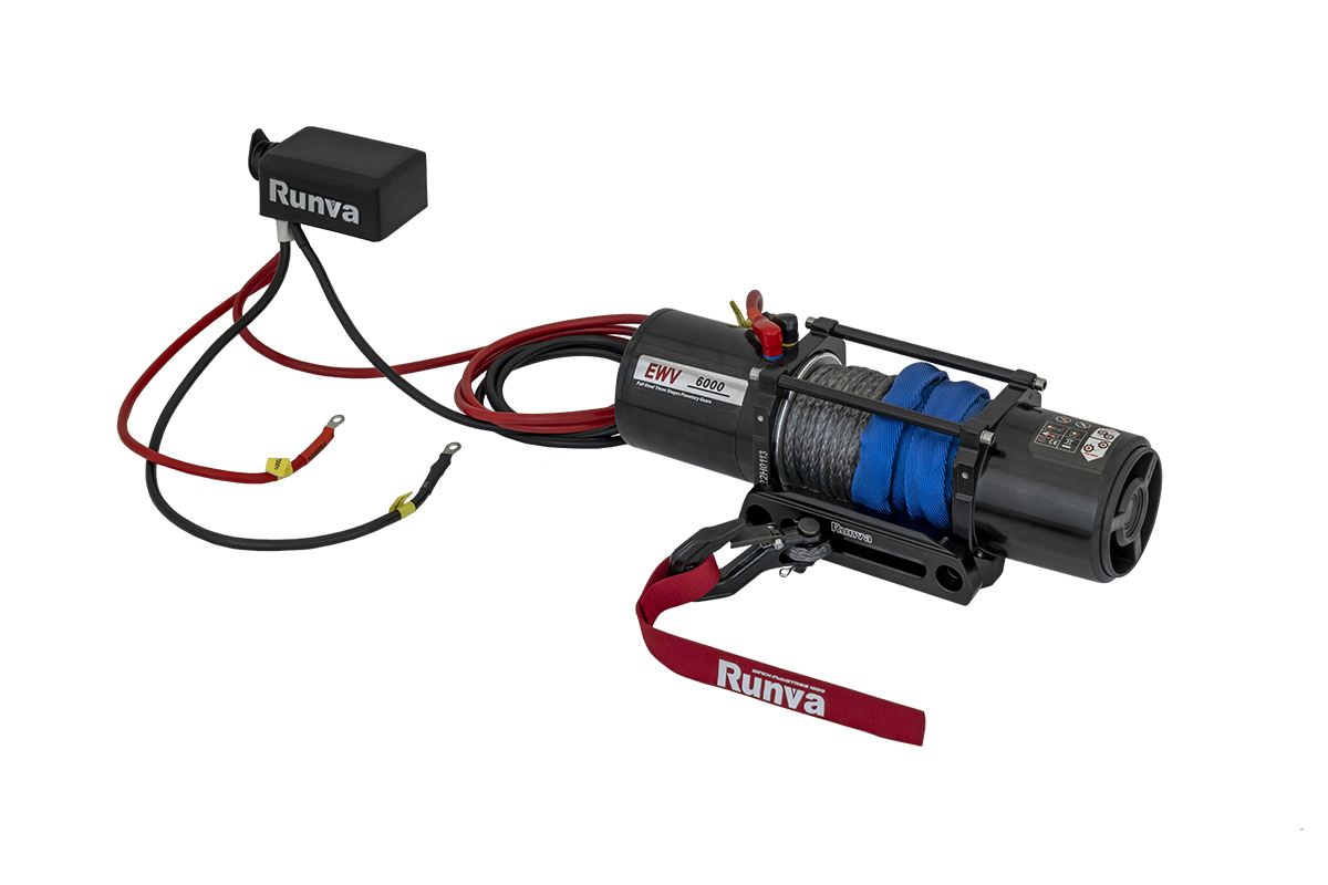 картинка Лебедка Runva 6000 lbs 2722 кг 12В синтетика EWV6000SSR