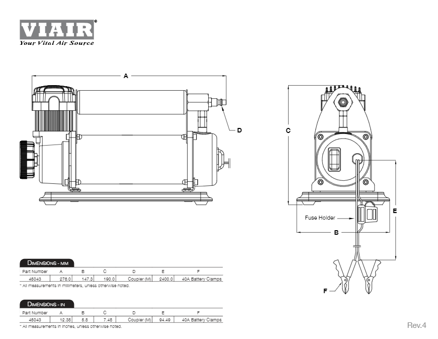 картинка Компрессор автомобильный переносной Viair 450P-A 12v