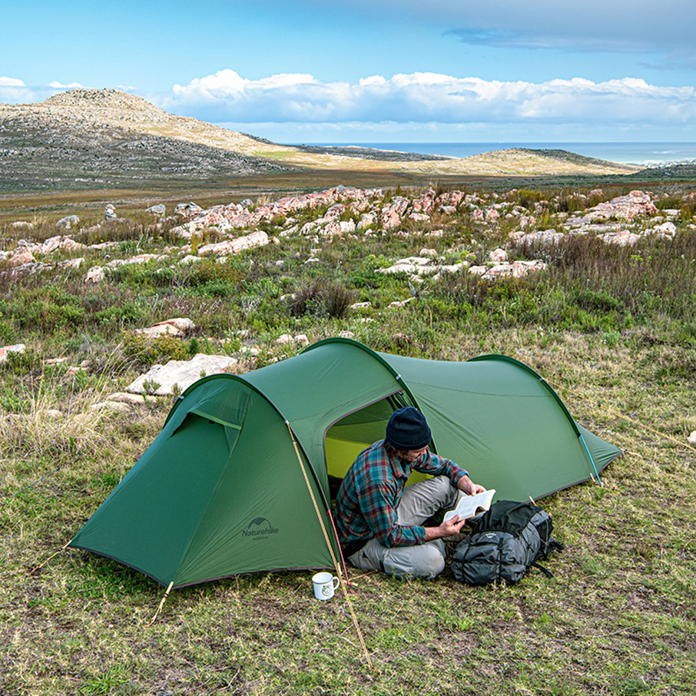 картинка Палатка 2-местная Naturehike Opalus NH17L001-L, 20D, зеленый, 6976023924781