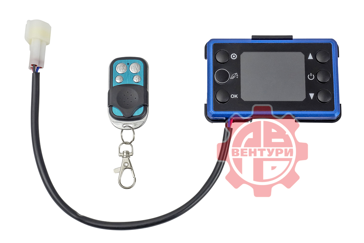 картинка Воздушный стояночный обогреватель 24V/5кВт Keming (пластик.бак 7л) синий пульт