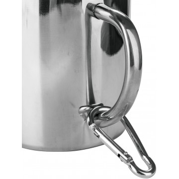 картинка Термокружка ТОНАР 350ML металлическая, с пластиковой крышкой+карабин