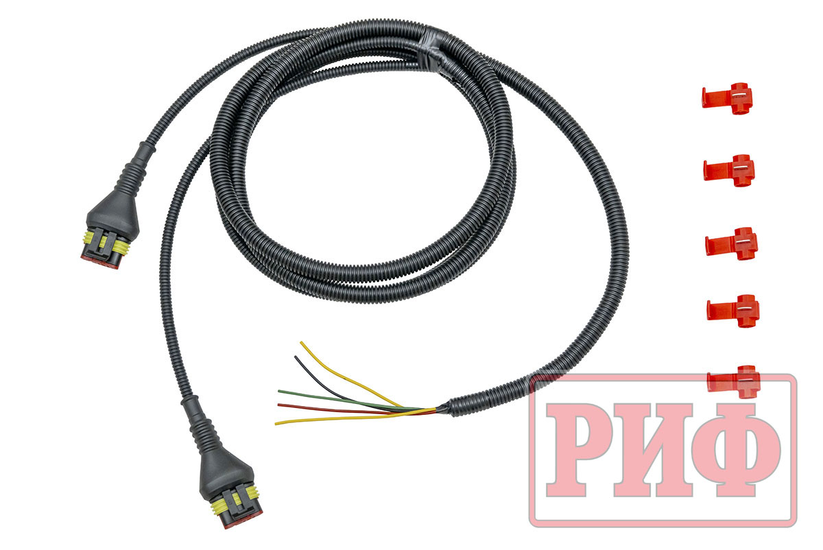 картинка Бампер задний TANK 300 с квадратом под фаркоп и фонарями силовой РИФ