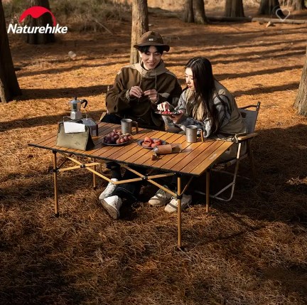 Стол туристический Naturehike увеличенный складной, 116.5х60х50,5 см.