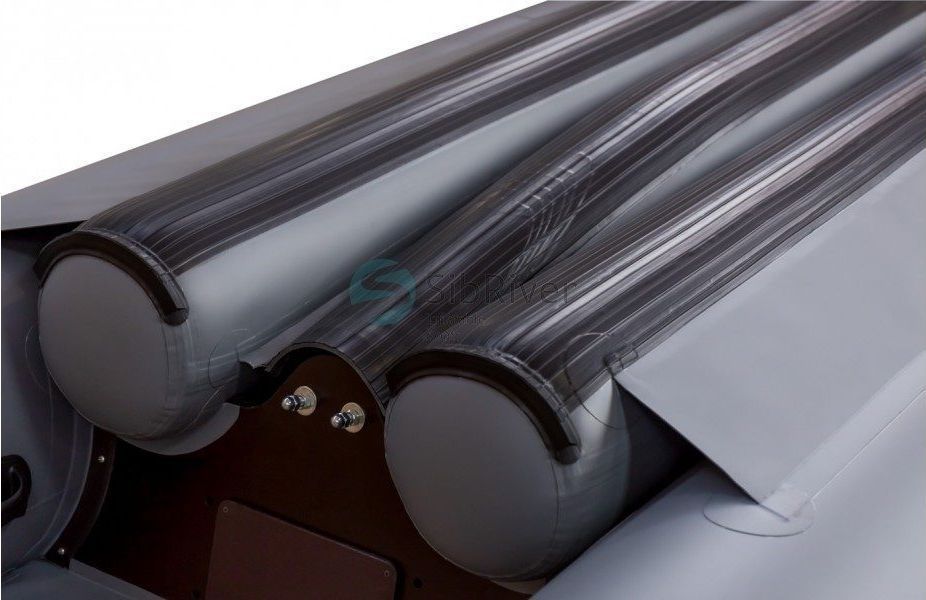 картинка Надувная лодка ПВХ Абакан 380 Jet, фальшборт, красный/черный, SibRiver