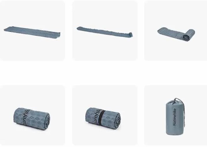 картинка Коврик самонадувающийся Naturehike, 185x55x3,5 см, синий