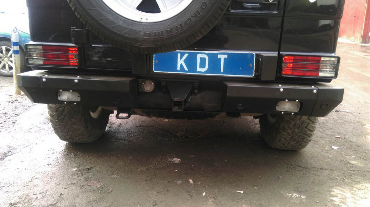 картинка Бампер задний KDT без места под лебедку для Mercedes-Benz G-класс