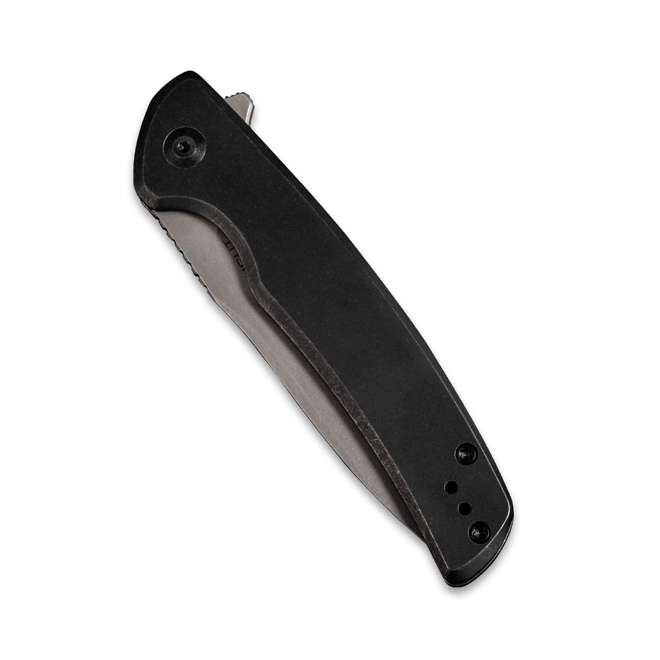 картинка Складной нож SENCUT Tynan 10Cr15CoMoV Steel Gray Stonewashed Handle Stainless Black