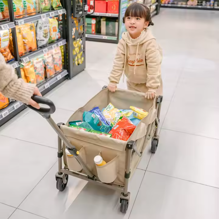 картинка Тележка туристическая Naturehike Light 80х43х70 см, 110 л, коричневая