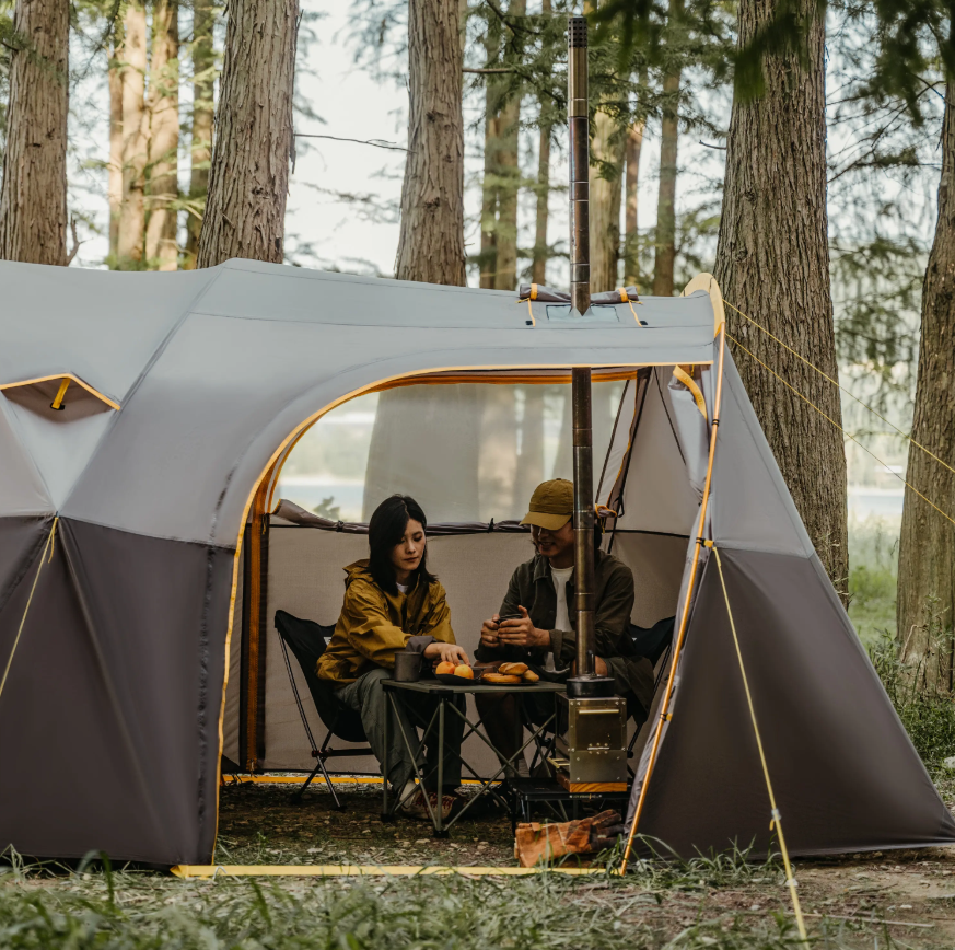 картинка Палатка Naturehike KOTA 6, 6-местная, алюминиевый каркас, серо-коричневая