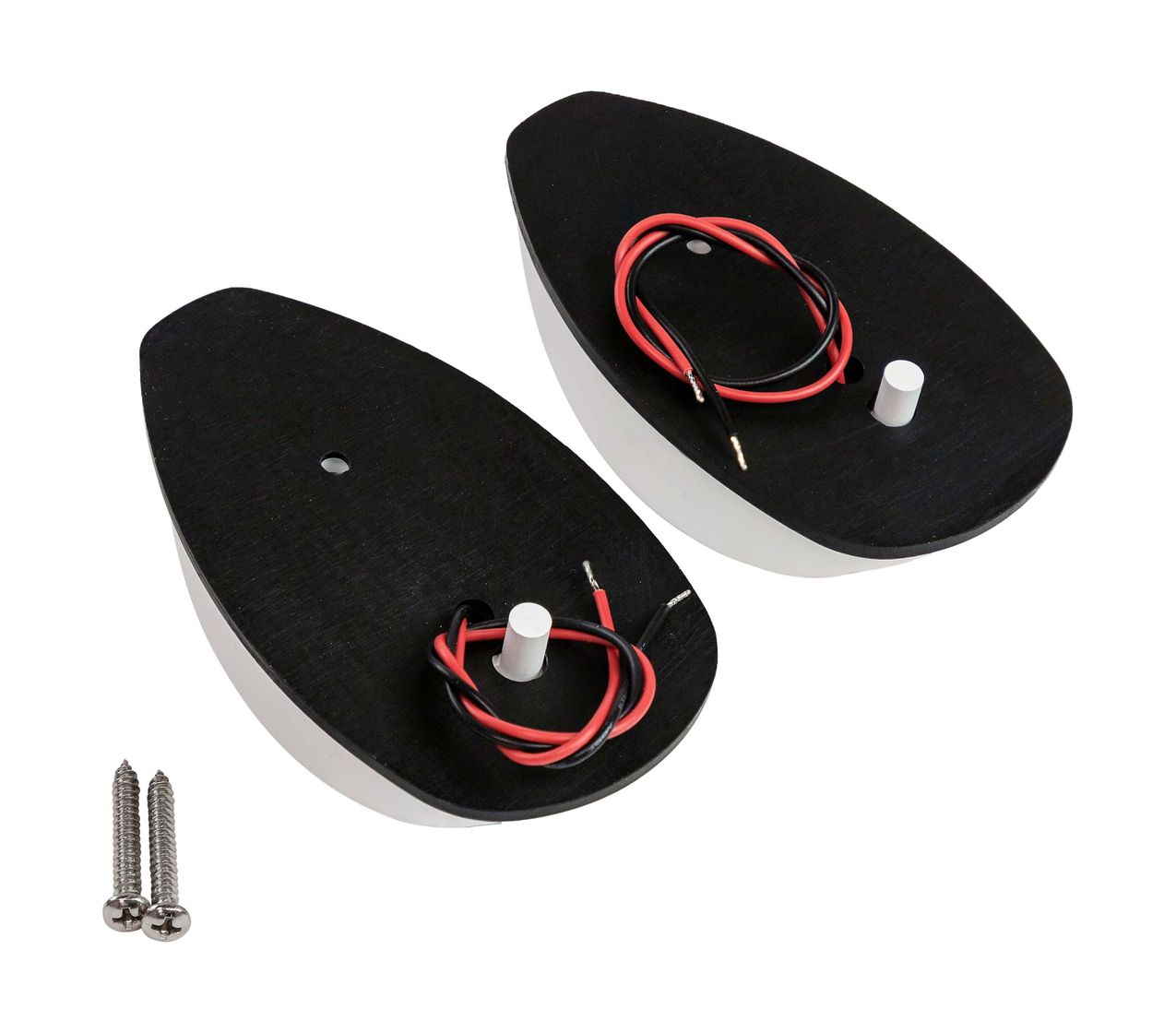 картинка Огни ходовые светодиодные, комплект, белый корпус, 10-30 В