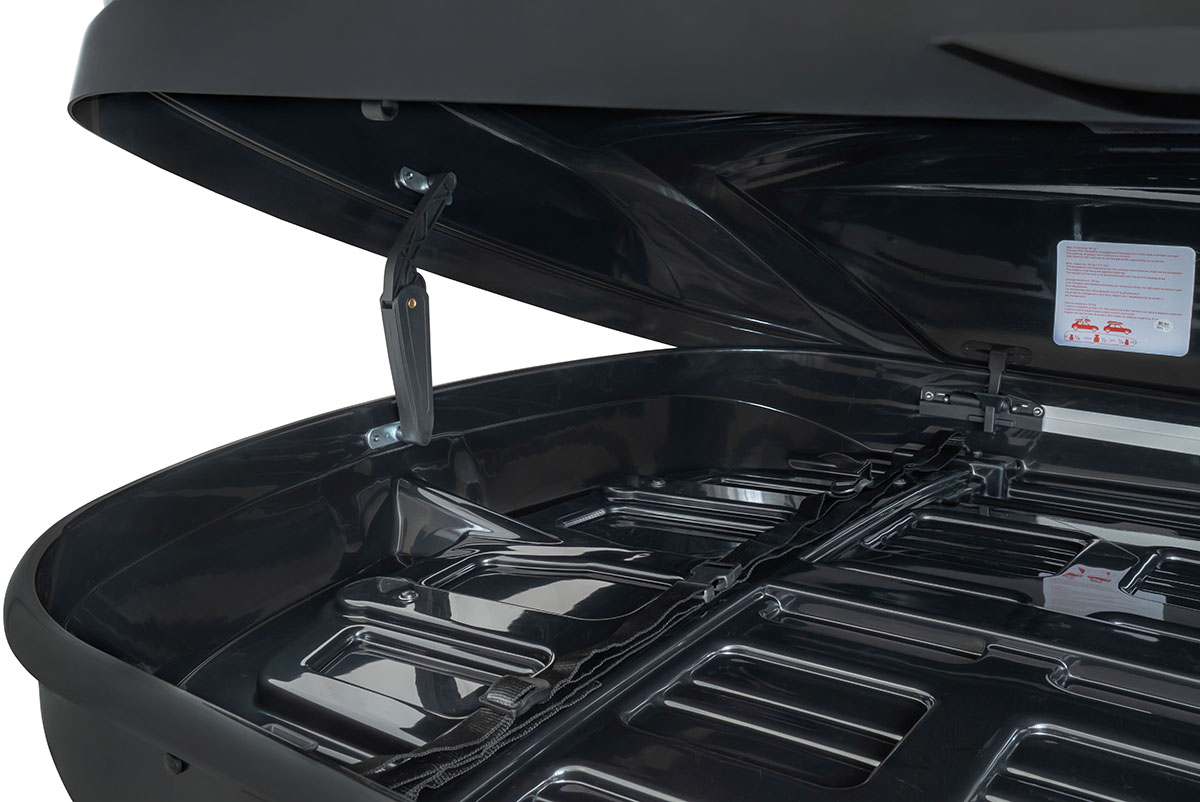 картинка Бокс автомобильный на крышу Pentair CARAVAN 600L черный глянец, двусторонний