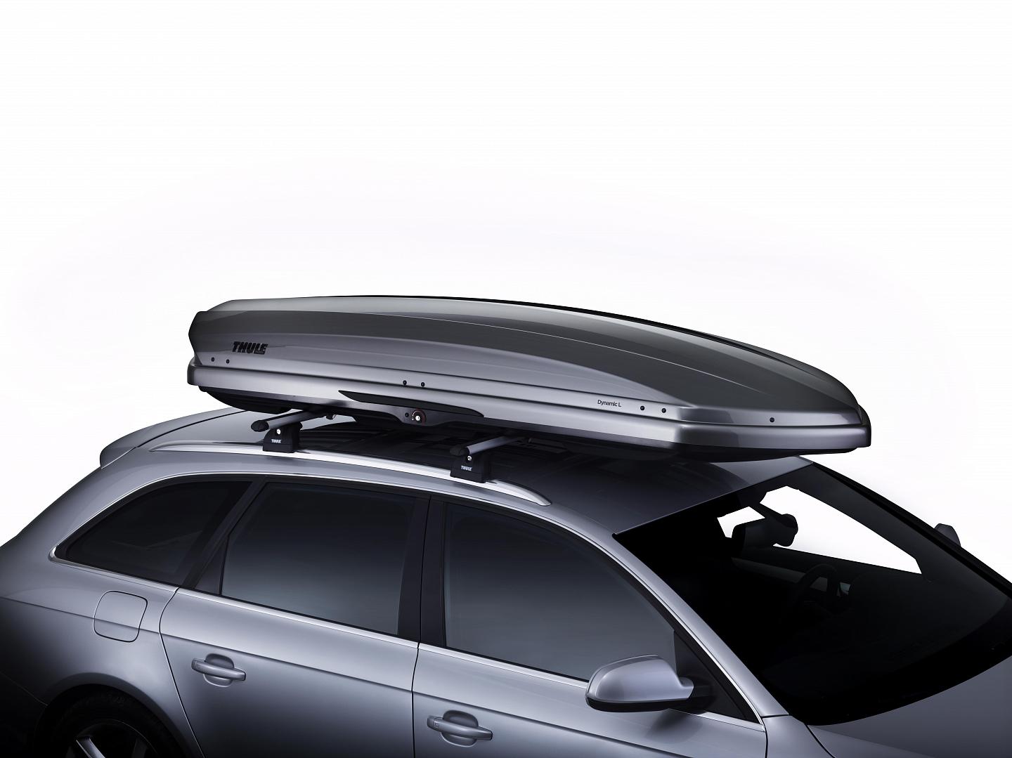 картинка Бокс Thule Dynamic L (900), 235х94х35 см, титановый глянцевый, 430 л