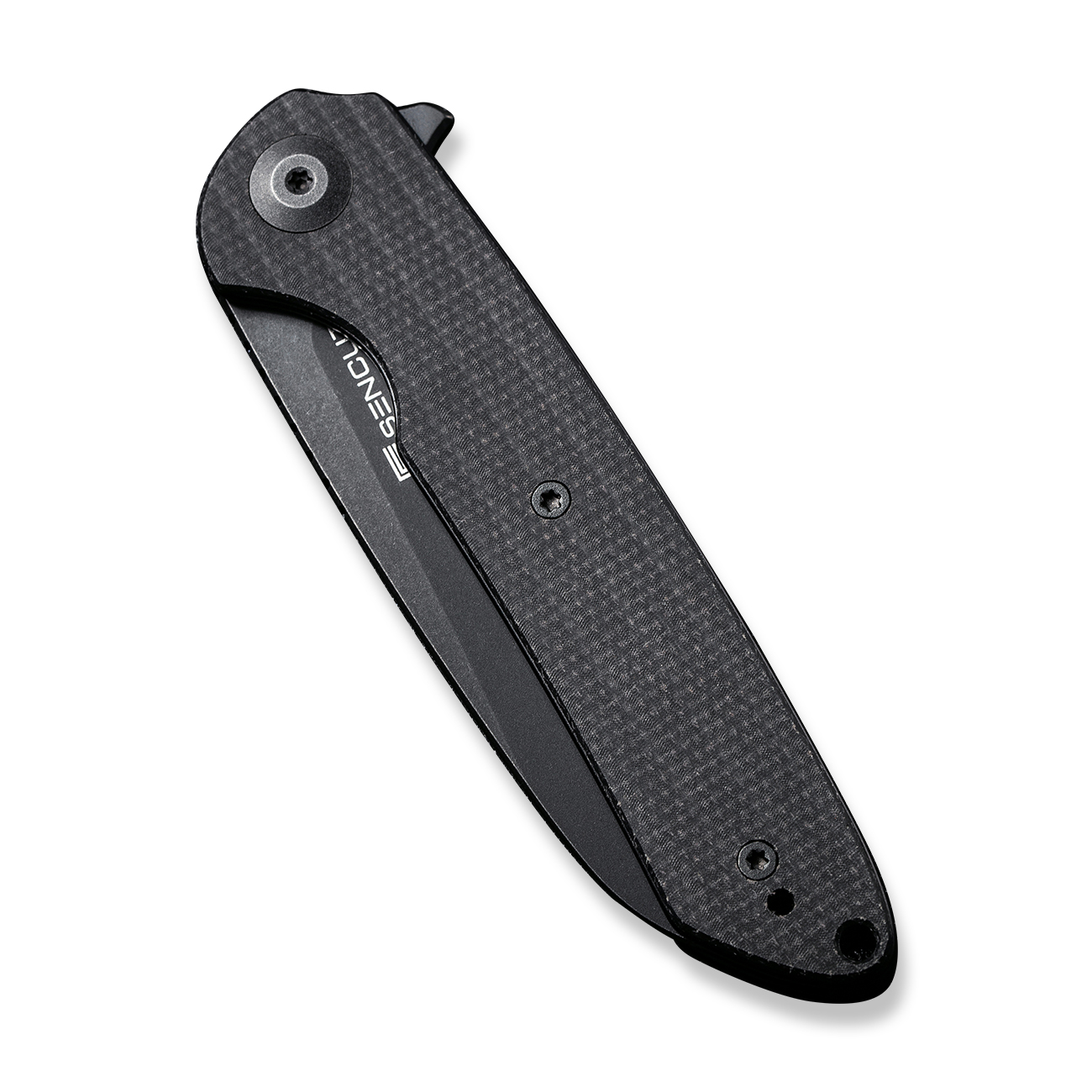 картинка Складной нож SENCUT Kyril 9Cr18MoV Steel Black Stonewashed Handle Black Micarta