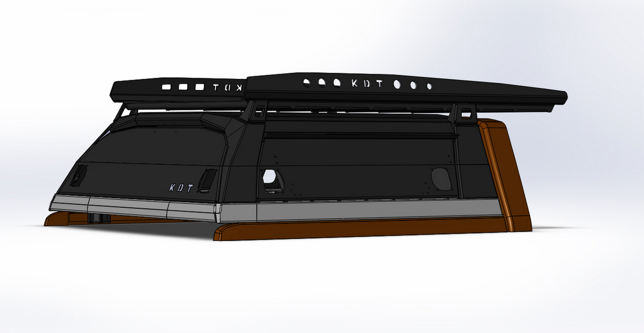 картинка Багажник короткий алюминиевый к кунгу экспедиционному 
