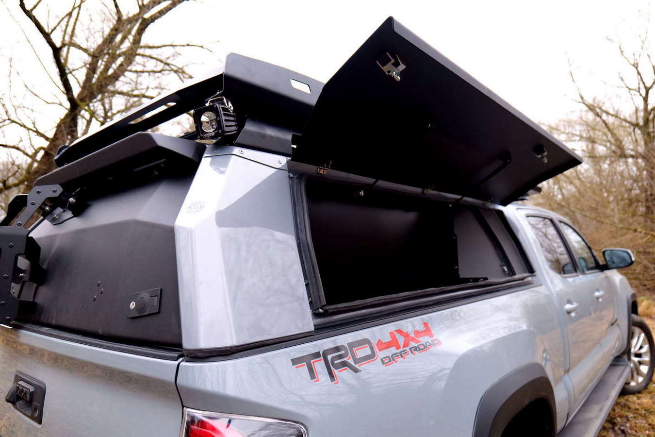 картинка Кунг алюминиевый для Toyota Tacoma III (Long Bed, с 2015) 3 двери, неокрашенный — KDT 15281(I)L