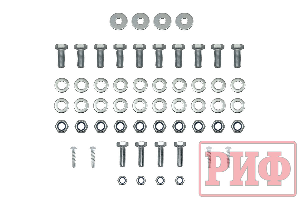 картинка Бампер задний РИФ УАЗ Хантер с квадратом под фаркоп и фонарями лифт