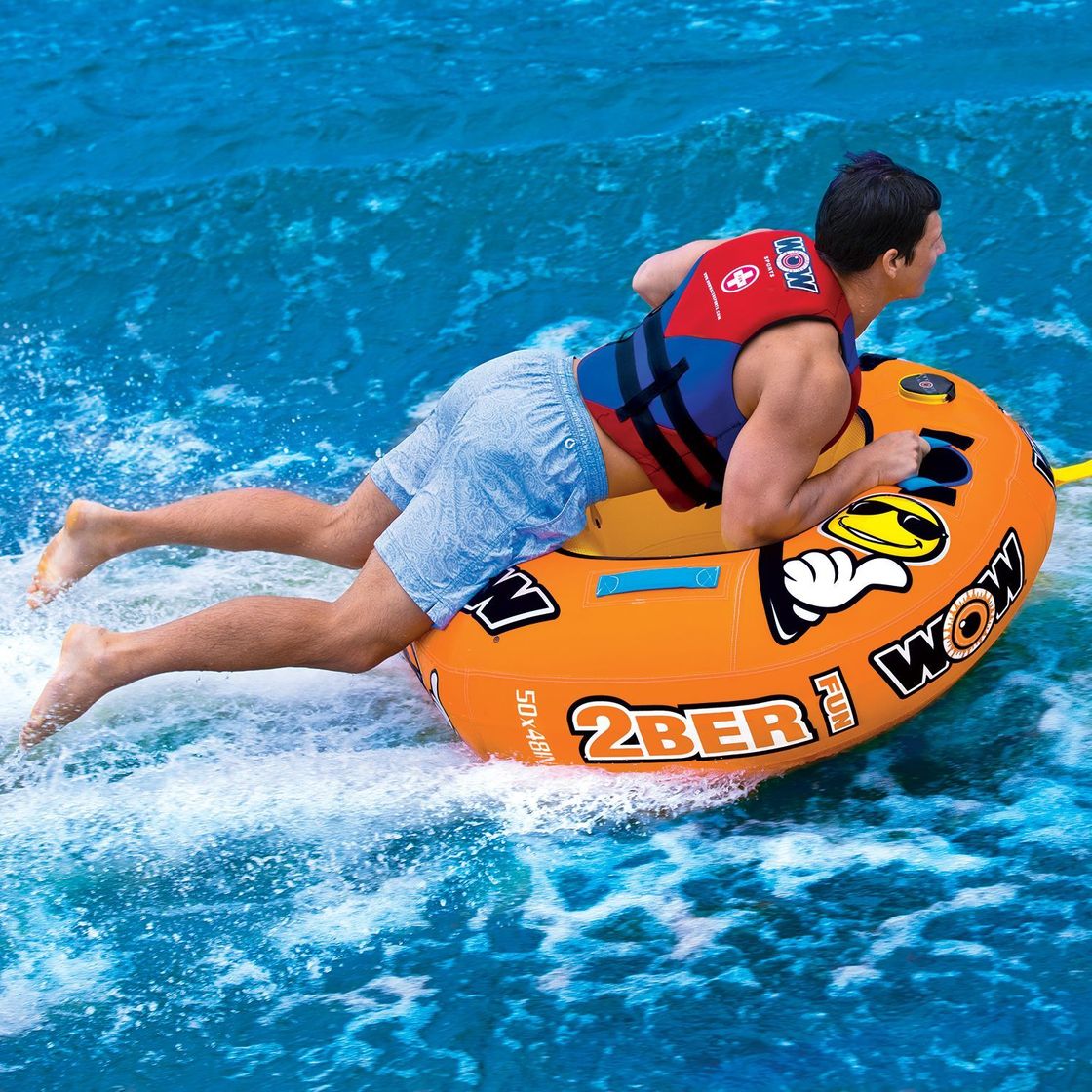 картинка Баллон буксируемый 2Ber с электрическим насосом и буксирным тросом