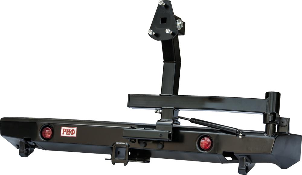 картинка Бампер задний РИФ ВАЗ Нива с фаркопом, калиткой и фонарями