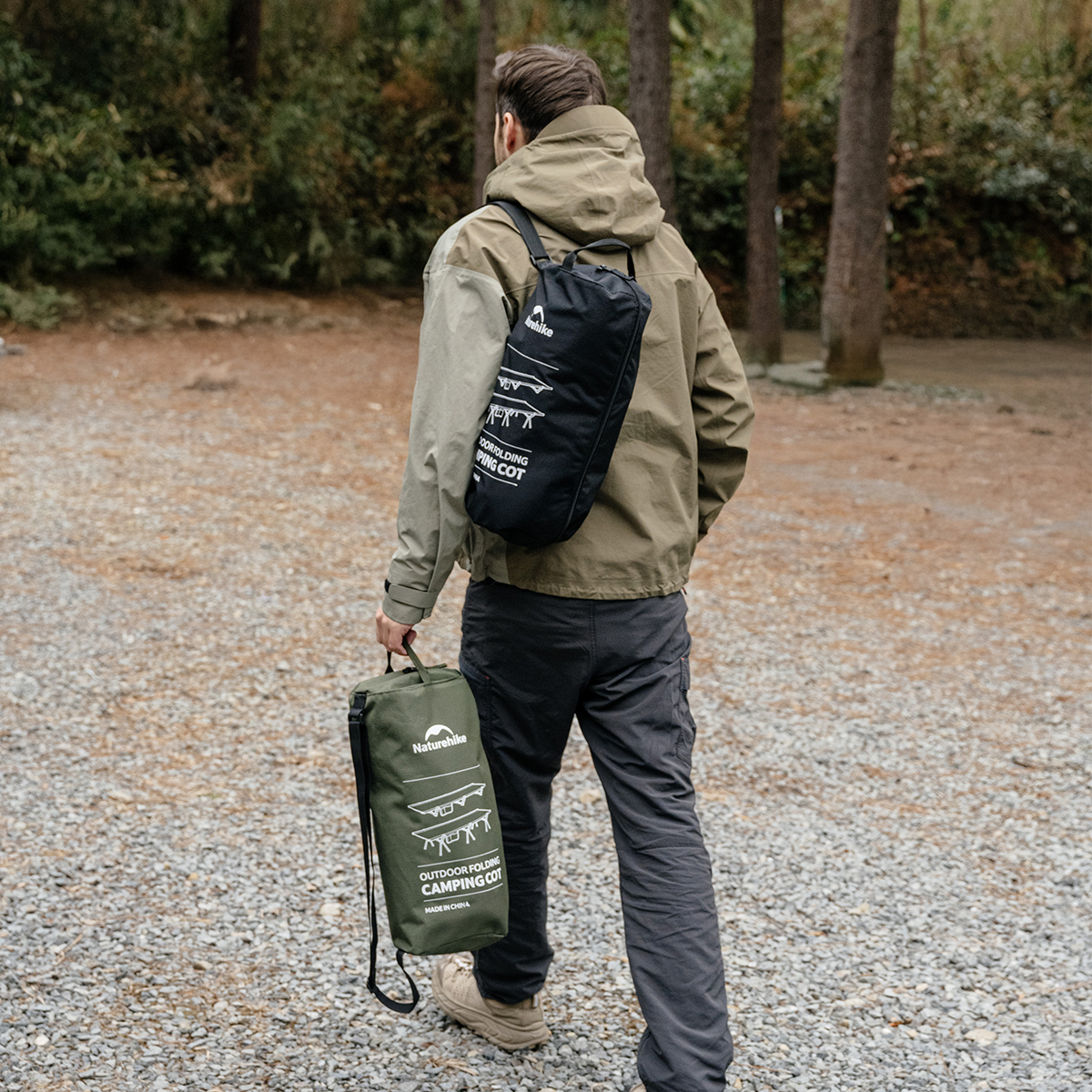 Раскладушка Naturehike XJC04 NEW 190х70х38 см, до 155 кг, зеленая
