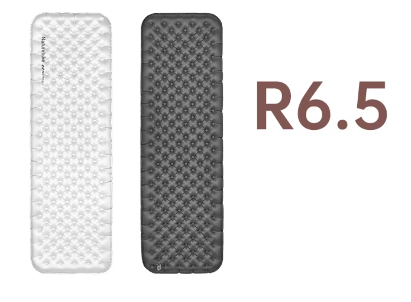 картинка Коврик надувной Naturehike 196х64х10 см, серебристый карбон