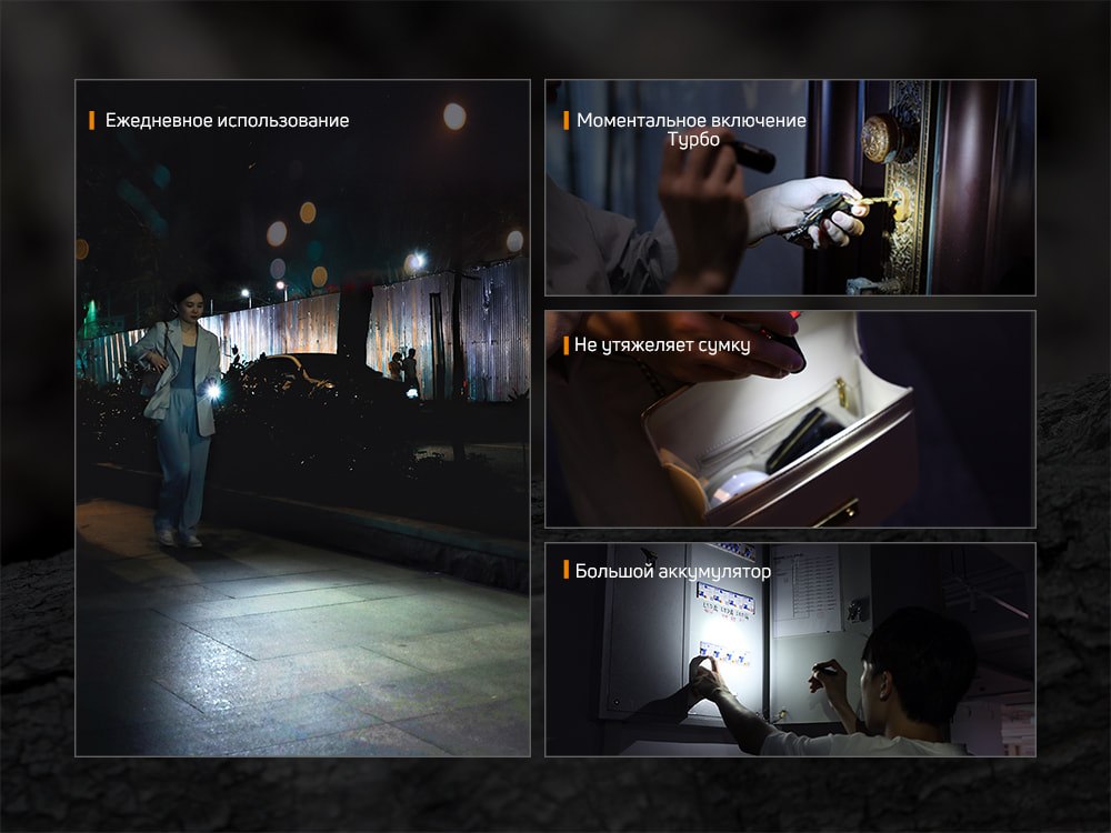 картинка Фонарь Fenix E05R зелёный, E05RGR