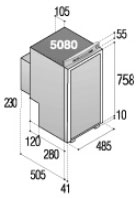 картинка Абсорбционный автохолодильник Vitrifrigo VTR5080 DG