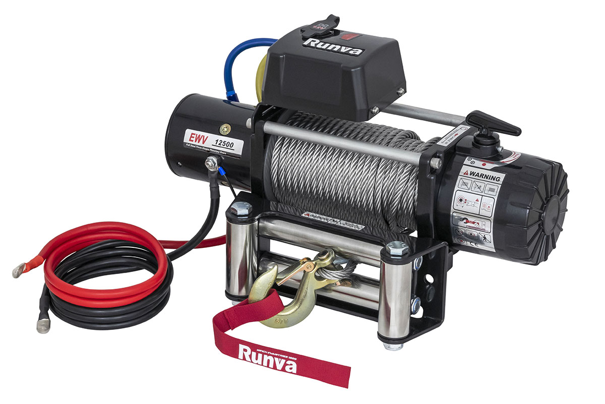 картинка Лебёдка Runva 12500 lbs 5670 кг 12В сталь