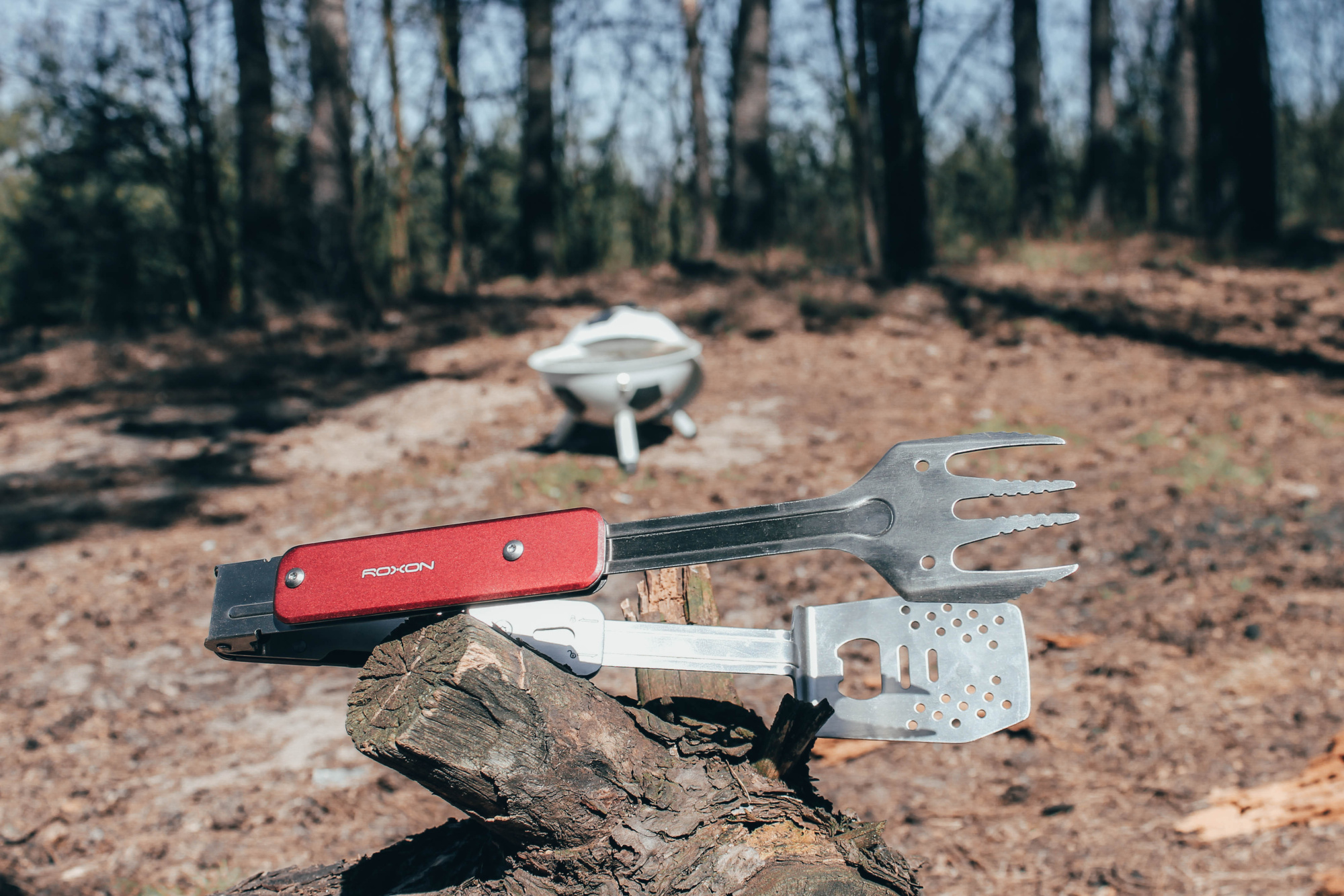 картинка Компактный мини набор для барбекю Roxon (красный) S602R