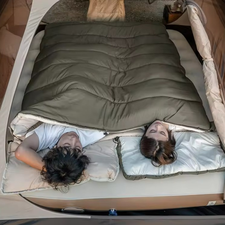 картинка Мешок спальный Naturehike Lingdong, 225х75см, (ТК: +7C), (правый), бежевый