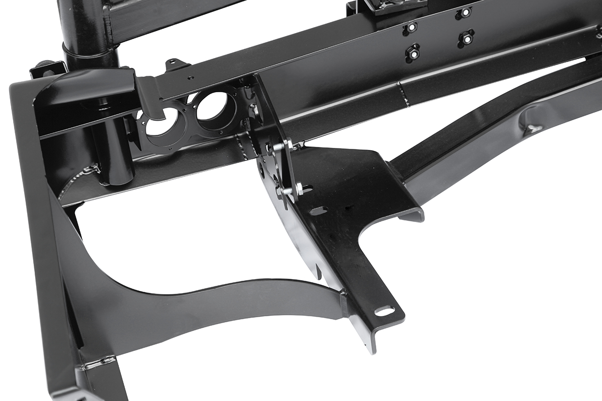 картинка Бампер задний РИФ с квадратом под фаркоп, 2-мя калитками и фонарями для Toyota Land Cruiser 105